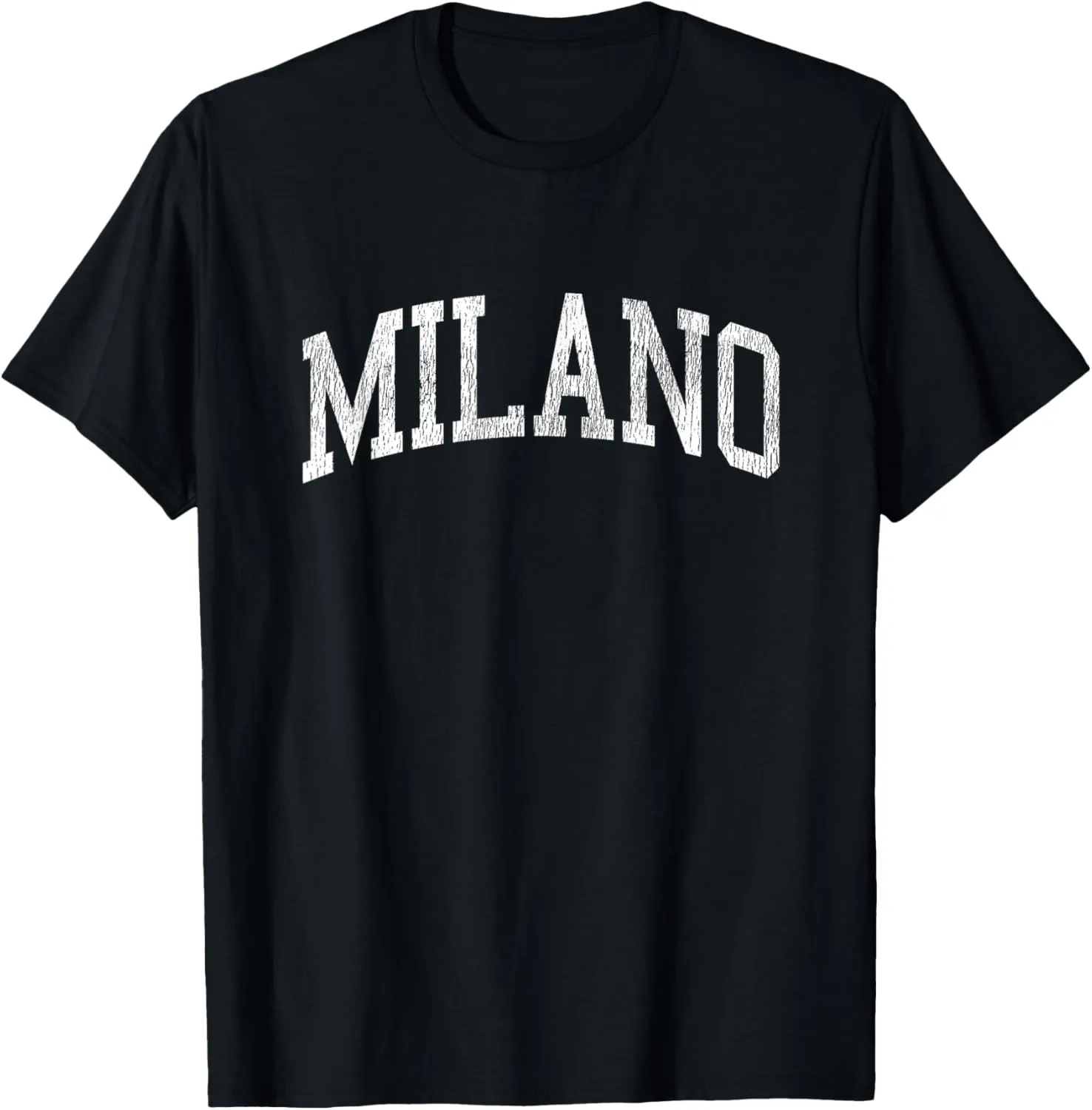 Milano Texas TX Vintage Athletic Sports Design T-Shirt