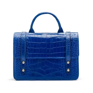 Mini Harmony Music Handbag - Cobalt Croc-Effect