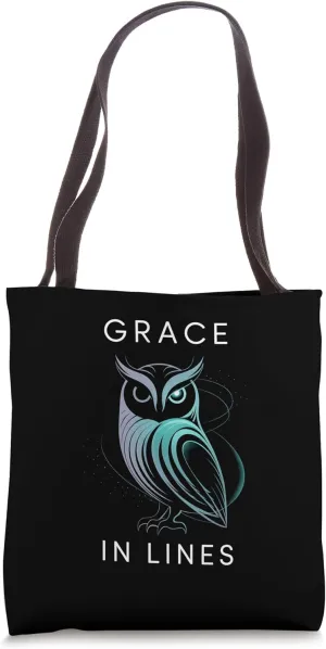 Minimalist Owl Simple Elegant Design Modern Tastes Students Tote Bag