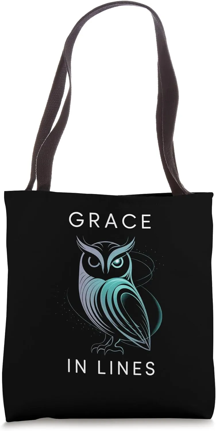 Minimalist Owl Simple Elegant Design Modern Tastes Students Tote Bag