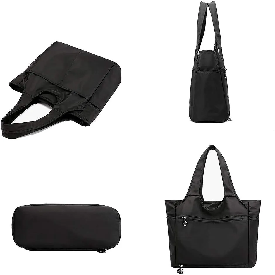 MINTEGRA Nylon Large Tote for Women Waterproof Shoulder Handbag Fashion Work Bag Functional Clinical Bag