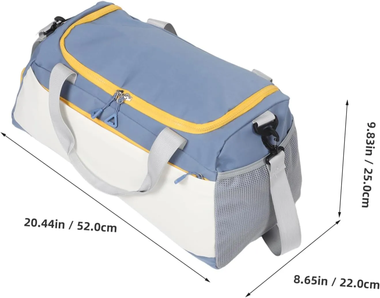 Mipcase Versatile Sports Bag Men's Women's Fitness Tote Dry Wet Separation Large Capacity Travel Duffel Bag
