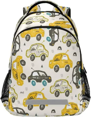 MNSRUU Car School Backpack for Kids 5-12 yrs,Cartoon Car Backpack Kindergarten School Bag