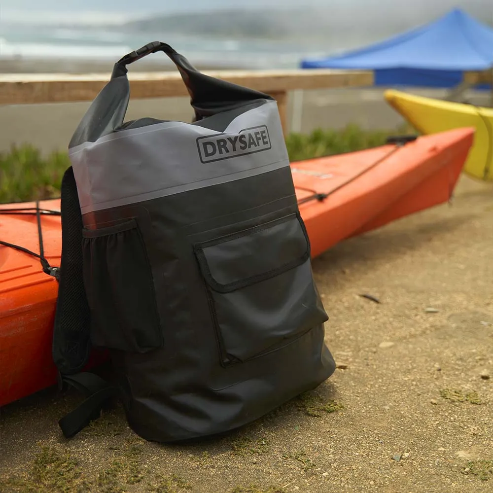 Mochila Outdoor LAFKEN 40 Lts 100% Impermeable DRYSAFE Negra