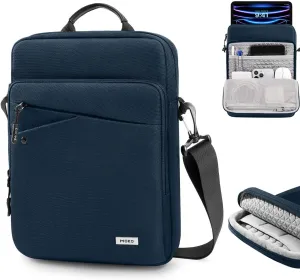 MoKo iPad Sleeve Tablet Bag,12.9 Inch iPad Carrying Case,360° Protective iPad Travel Case with Shoulder Strap,13 Inch New iPad Pro M4 & Air M2 2024,iPad Pro 12.9 M2&M1,Galaxy Tab S9 /S8  12.4, Indigo