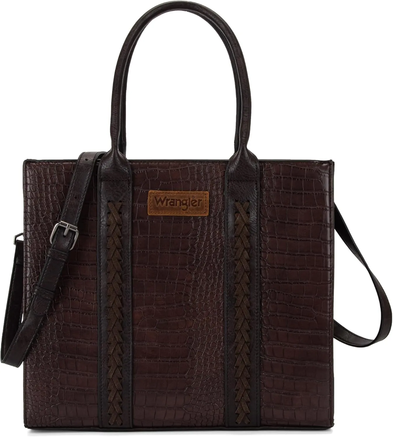 Montana West Wrangler Purse for Women Large Work Tote Bags with Strap Vintage Top-Handle Handbags