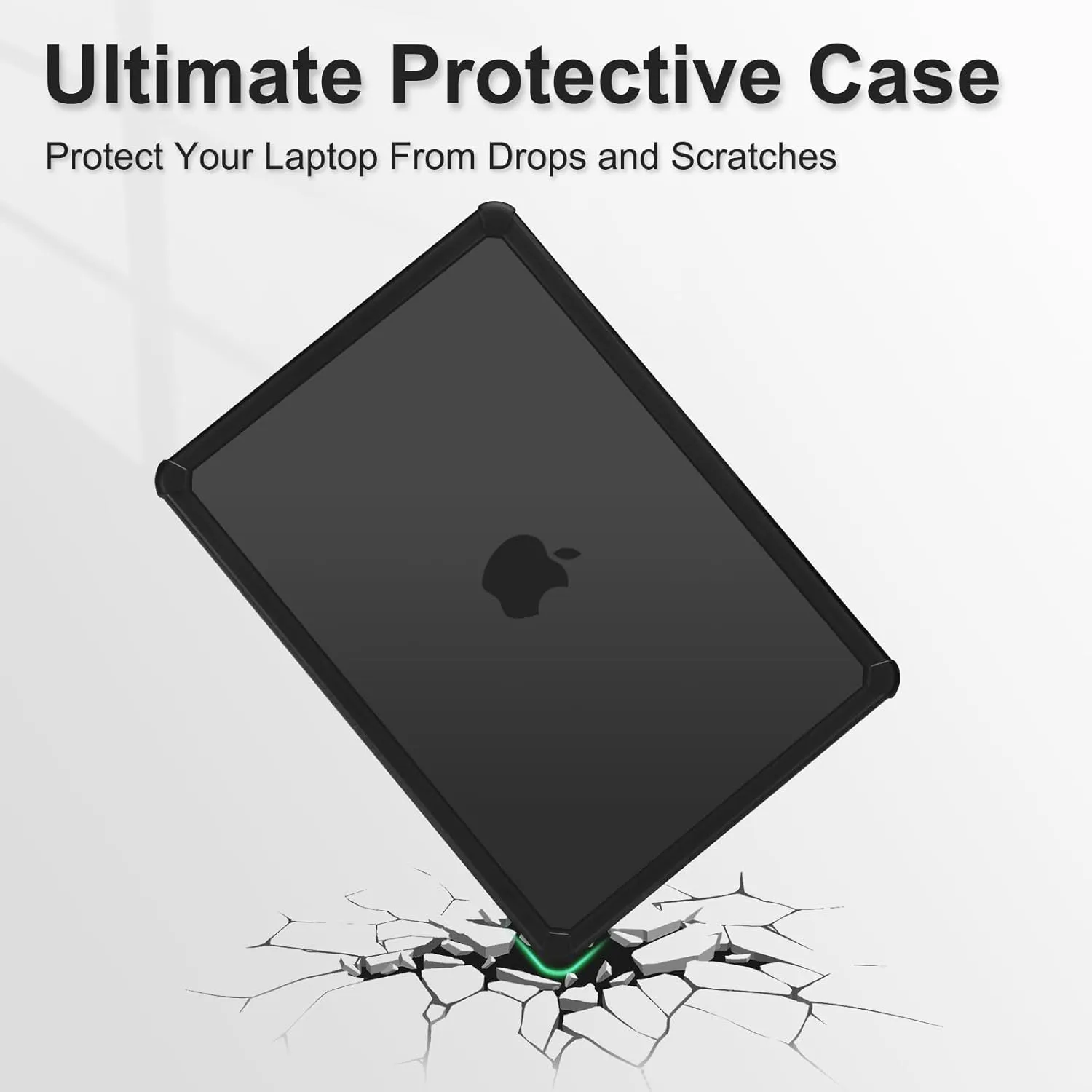 MOSISO Compatible with MacBook Pro 14 inch Case 2025-2021 M4 M3 M2 M1 A3112 A3185 A3401 A2918 A2992 A2779 A2442, Anti-Cracking Heavy Duty TPU Bumper Hard Case&Keyboard Skin&Screen Film, Black