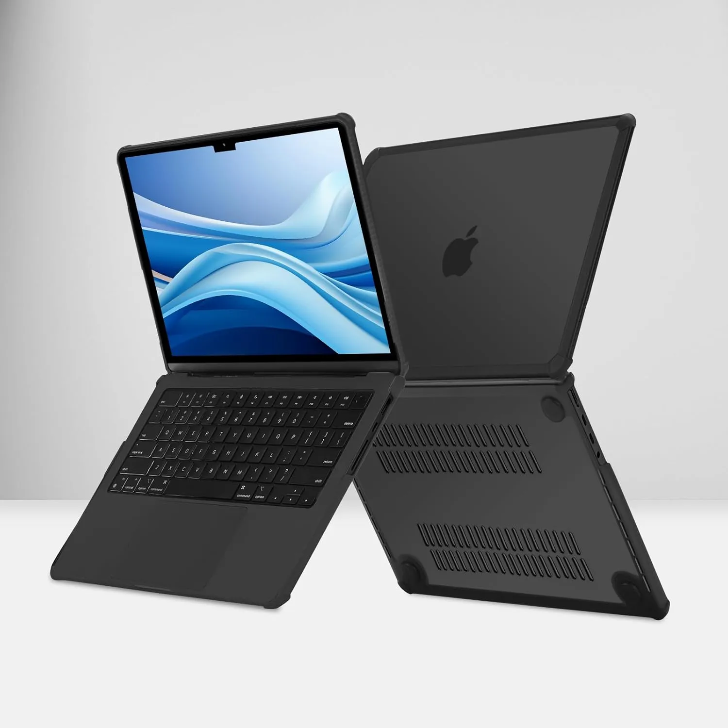 MOSISO Compatible with MacBook Pro 14 inch Case 2025-2021 M4 M3 M2 M1 A3112 A3185 A3401 A2918 A2992 A2779 A2442, Anti-Cracking Heavy Duty TPU Bumper Hard Case&Keyboard Skin&Screen Film, Black