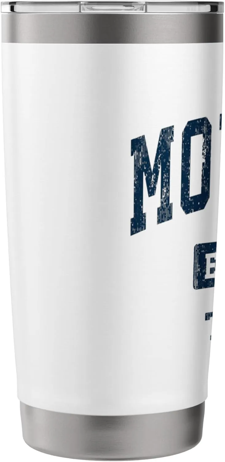 Moulton Texas TX Vintage Sports Established Navy Design Stainless Steel Insulated Tumbler