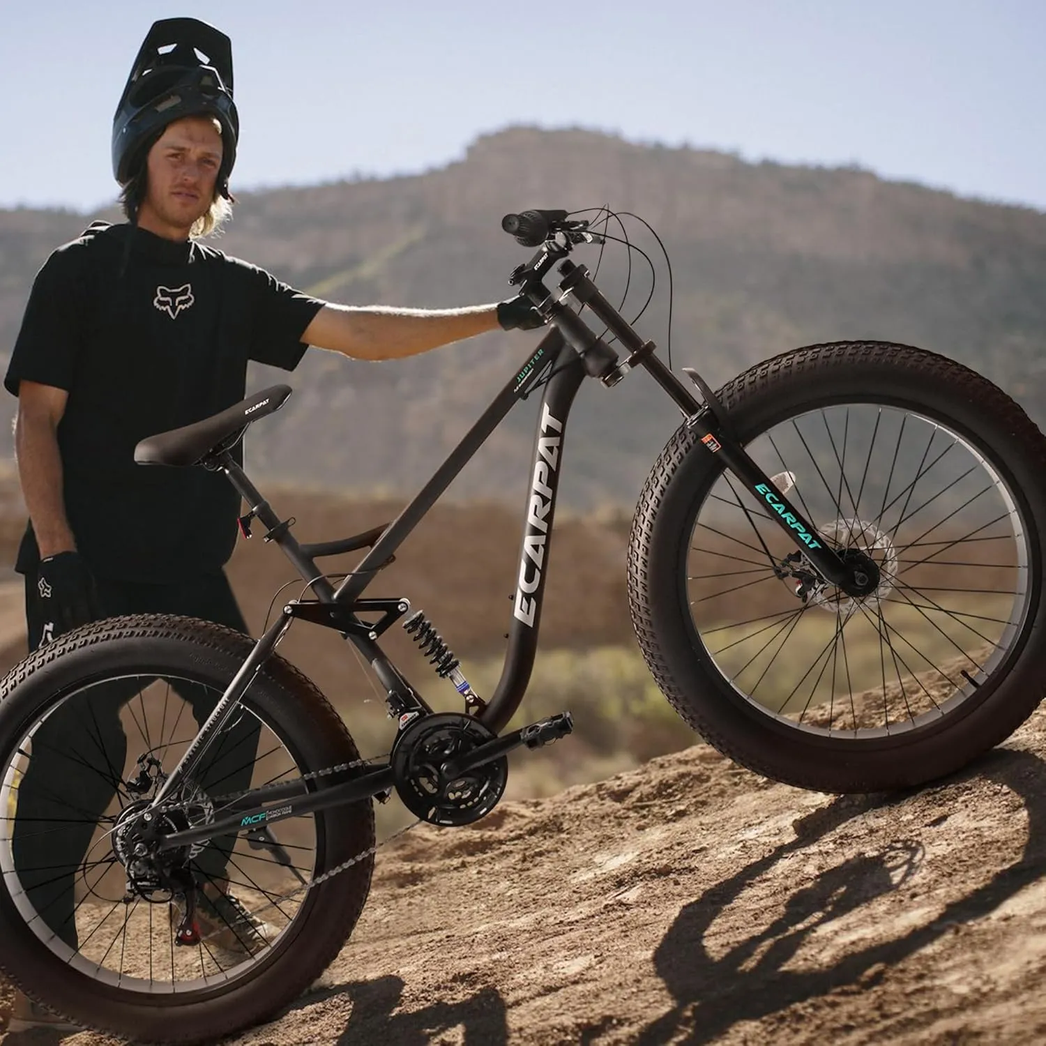 Mountain Bike 24 26 27.5 Inch Dual/Front Suspension Mens Womens Mountain Bike, 21 Speeds Dual Disc Brake, Carbon Steel Mountain Bike, Trail Beach Snow Commuter City Bikes, Birthday Gift Choice