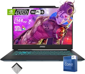 MSI Cyborg 14" 144Hz Gaming Laptop- Intel Core i7-13620H-NVIDIA GeForce RTX 4060-Backlit-Window 11 Home-W/Cloth (32GB RAM |1TB PCIE SSD)