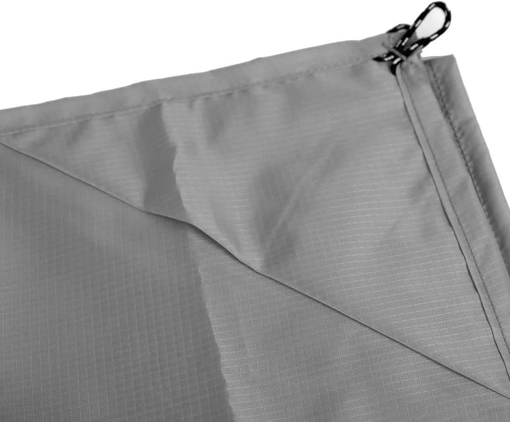Muka Beach Blanket Portable Compact Sand-Proof Waterproof Lightweight for Outdoor Camping, Picnic, Sunbath Mat w/Fixed Piles and Storage