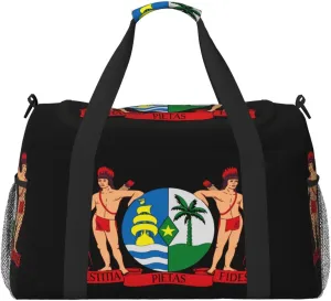 National Emblem Of Suriname Travel Duffel Bag Large Foldable Waterproof Overnight Bag For Beach Swim Bags Pool Sports Gym