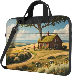 Natural Abundance Print Laptop Bag, 13-15.6 inch Work Tote Briefcase Messenger Bag Gifts for Men Women