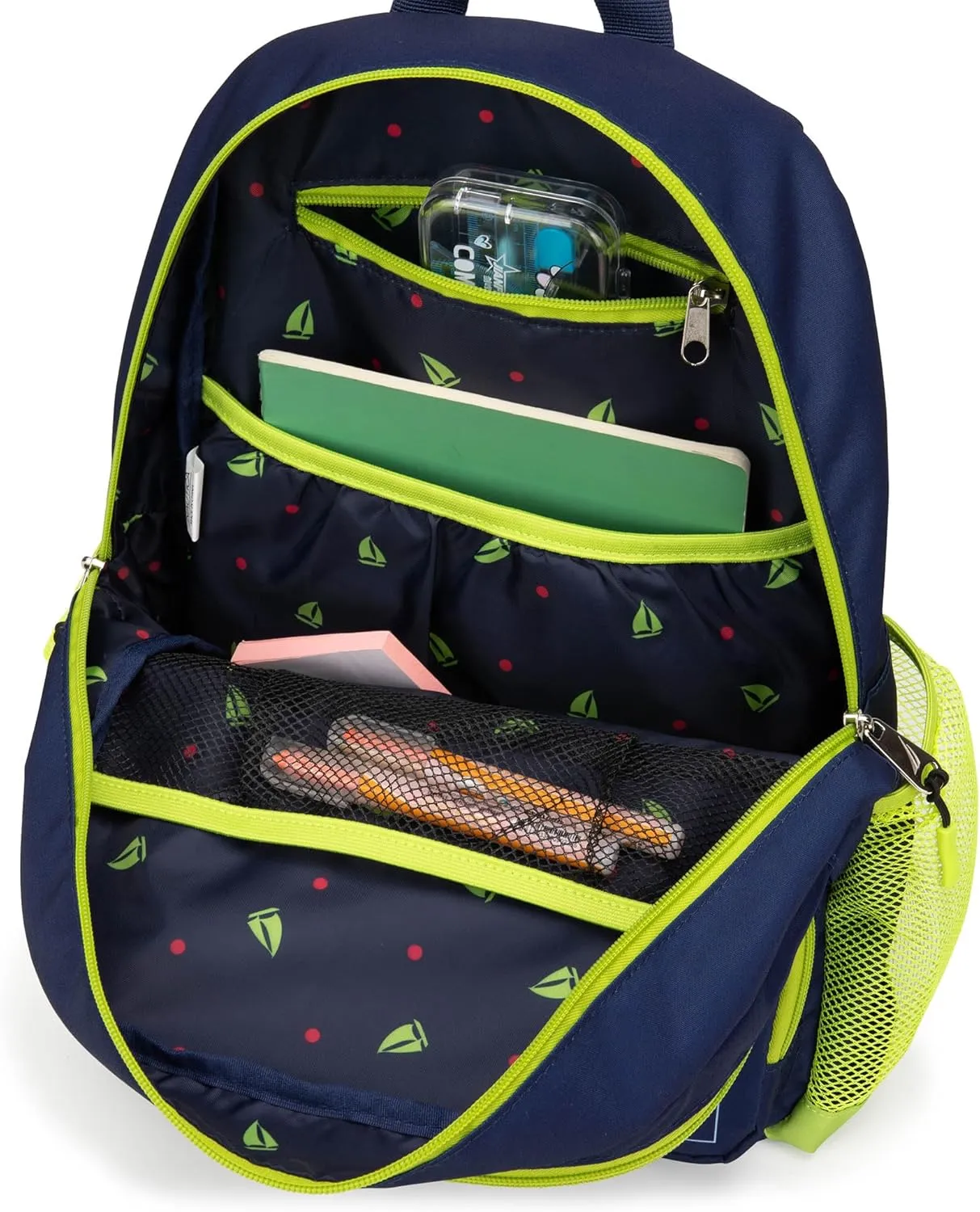 Nautica Backpack for Kids | Kindergarten, Elementary Children Backpack | 16" Tall | Flags