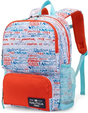 Nautica Backpack for Kids | Kindergarten, Elementary Children Backpack | 16" Tall | Graffiti