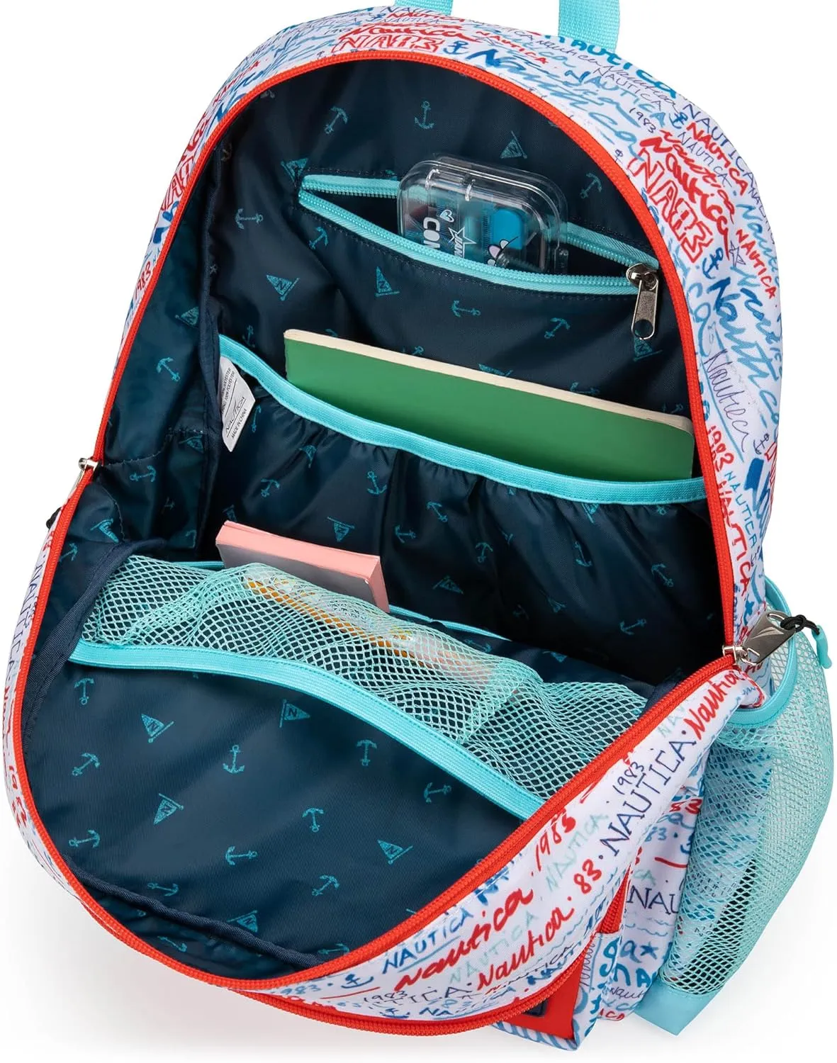 Nautica Backpack for Kids | Kindergarten, Elementary Children Backpack | 16" Tall | Graffiti