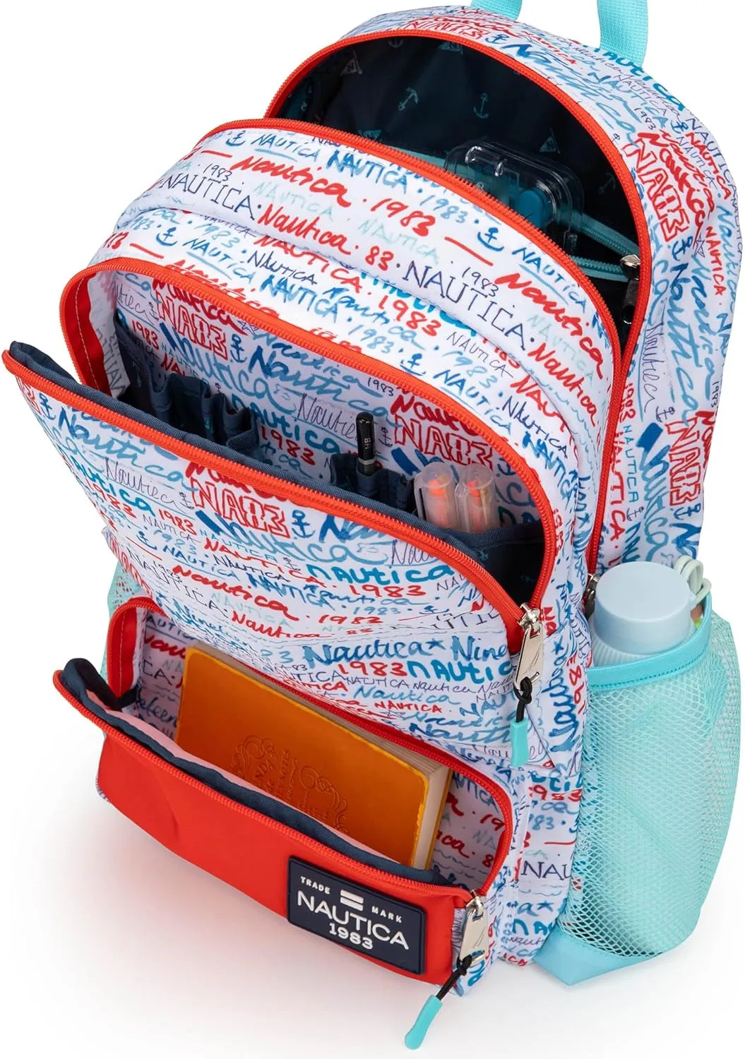 Nautica Backpack for Kids | Kindergarten, Elementary Children Backpack | 16" Tall | Graffiti
