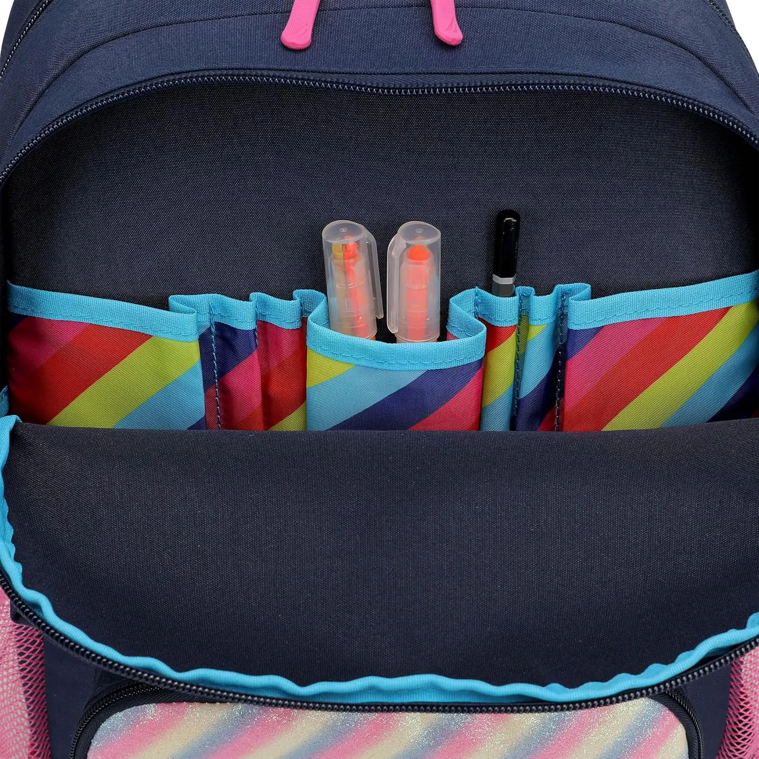 Nautica Backpack for Kids | Kindergarten, Elementary Children Backpack | 16" Tall | Retro Rainbow