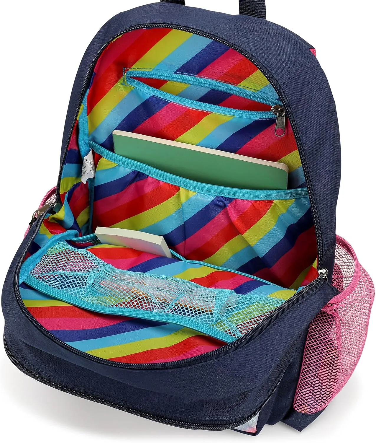 Nautica Backpack for Kids | Kindergarten, Elementary Children Backpack | 16" Tall | Retro Rainbow