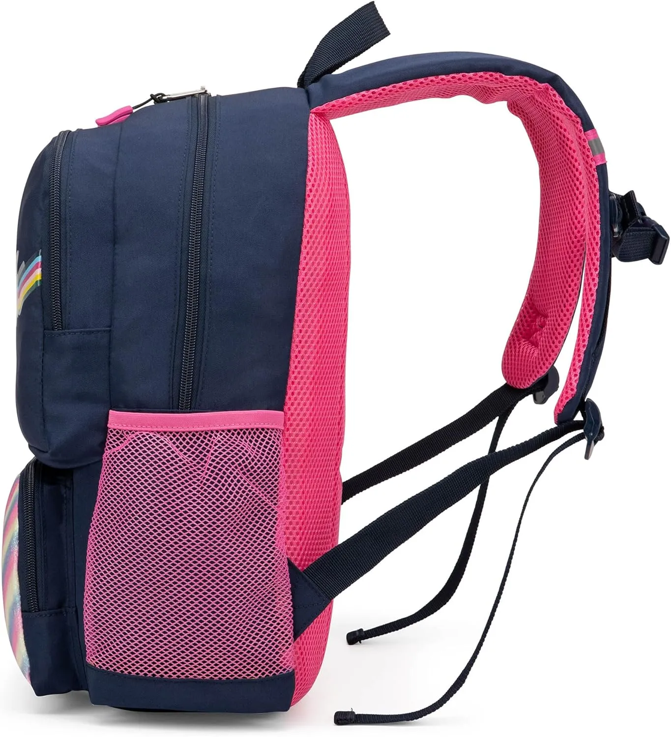 Nautica Backpack for Kids | Kindergarten, Elementary Children Backpack | 16" Tall | Retro Rainbow