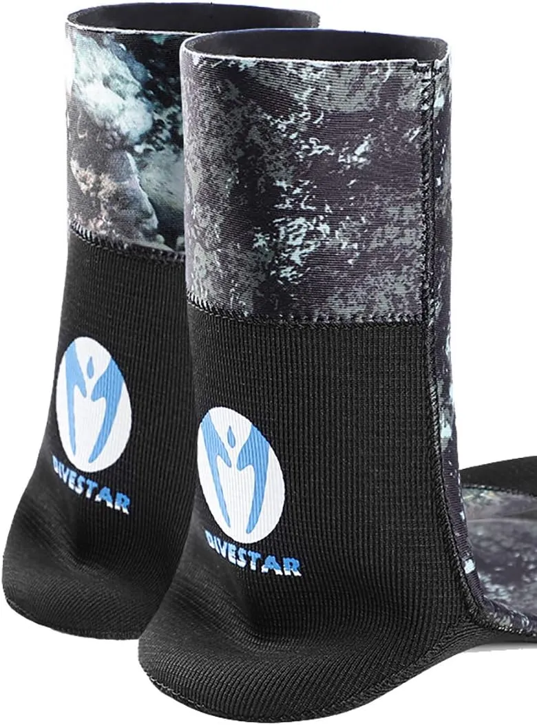 Neoprene Water Fin Sock Diving Wetsuits Sock 3MM for Women Men, Thermal Beach Sock Anti Slip Flexible for Snorkeling