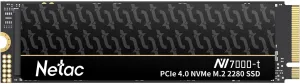 Netac 2TB PCIe Gen4x4 M.2 SSD Up to 7,300 MB/s NVMe Internal SSD with Aluminum Heatspreader High-Performance Storage for Desktop and Laptop PCs Works with PS5, NV7000-t
