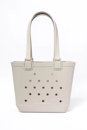 Neutral Rubber Beach Bag SALE