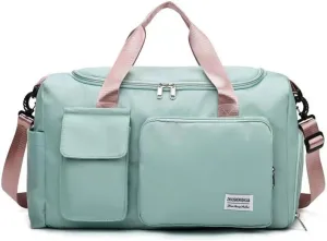 New Sports Tote Gym Travel Luggage Shopping Delivery Weekend Camping Overnight Bag(green)