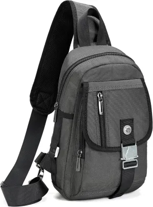 NICGID Sling Bag Chest Shoulder Backpack Crossbody Bags for Tablet Laptop Outdoor Hiking Men Women