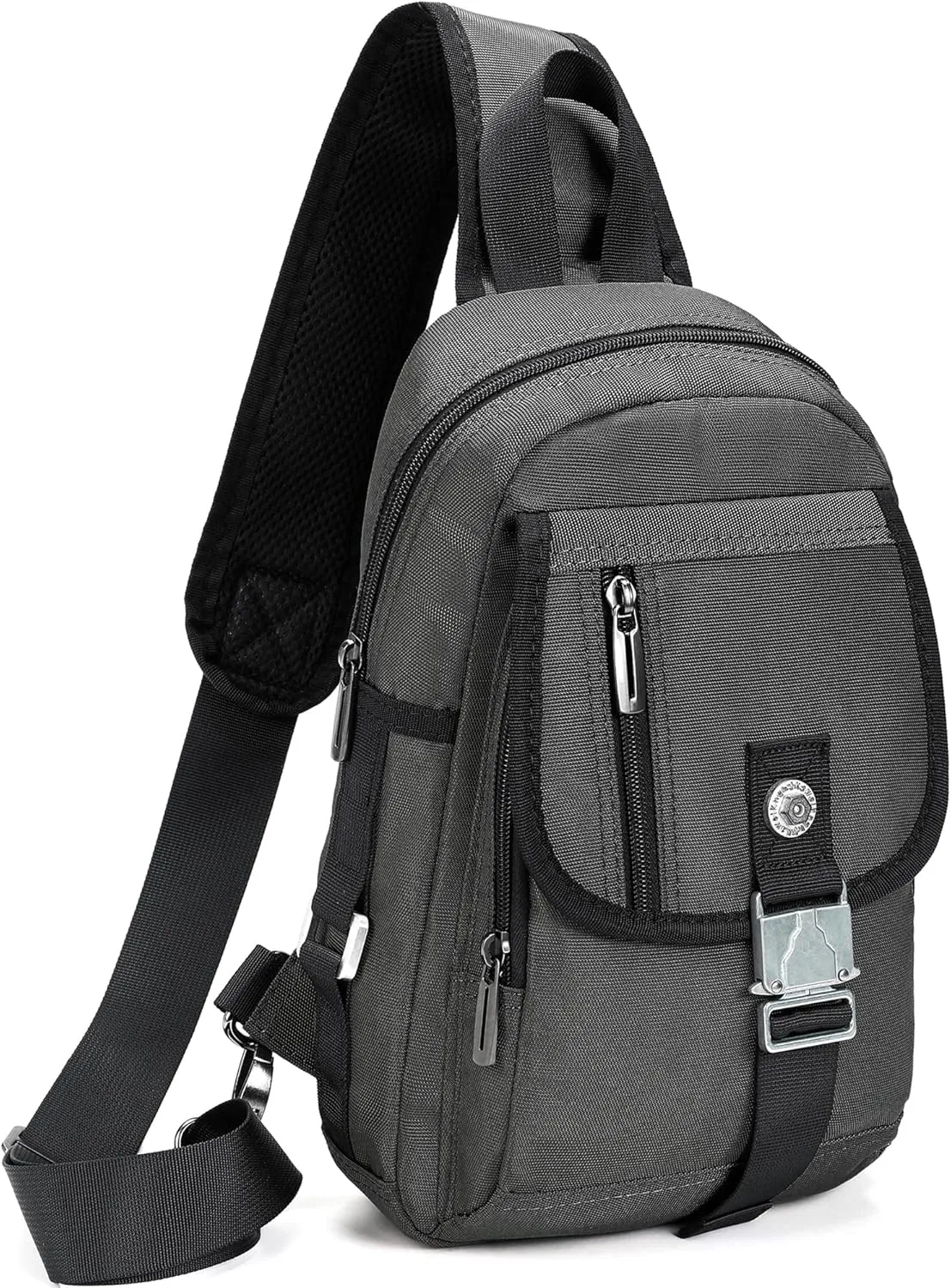 NICGID Sling Bag Chest Shoulder Backpack Crossbody Bags for Tablet Laptop Outdoor Hiking Men Women