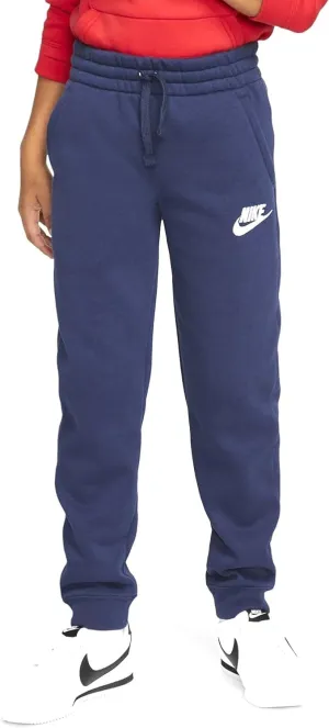 Nike Sportswear Club Fleece Big Kids' (Boys') Joggers (as1, Alpha, l, Regular, Midnight Navy/White)