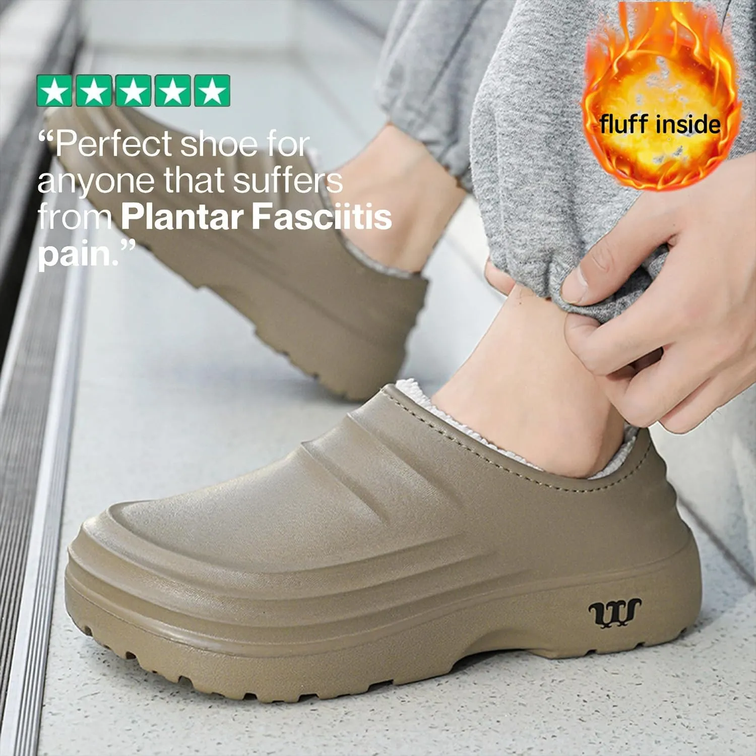 Non Slip Work Shoes for Women Men, Waterproof Slip Resistant Chef Clogs Shoes for Unisex-Adult, Ideal for Kitchen Garden Beach