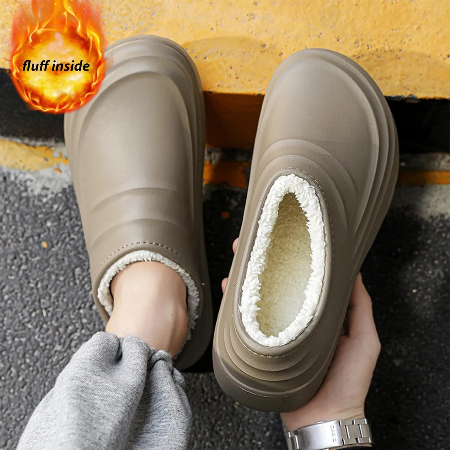 Non Slip Work Shoes for Women Men, Waterproof Slip Resistant Chef Clogs Shoes for Unisex-Adult, Ideal for Kitchen Garden Beach