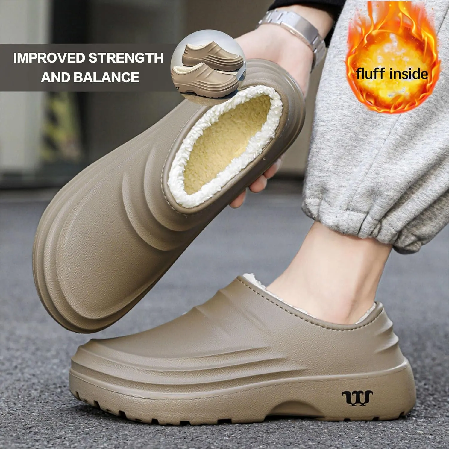 Non Slip Work Shoes for Women Men, Waterproof Slip Resistant Chef Clogs Shoes for Unisex-Adult, Ideal for Kitchen Garden Beach
