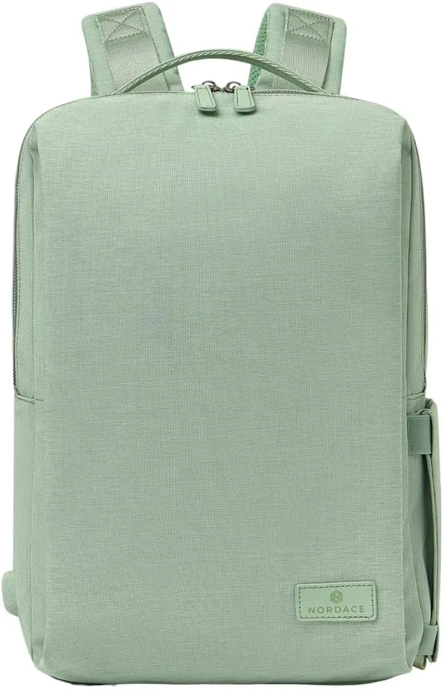 Nordace Siena Pro 13 Smart Backpack - 13.3" Laptop Backpack, 15L Daily Backpack for Travel, Everyday, or Work (Light Green)