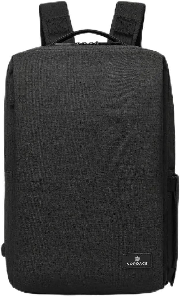 Nordace Siena Pro 15 Smart Backpack with USB Charging - 16" Laptop Backpack, 20L Daily Backpack for Travel, Everyday, or Work (All Black)