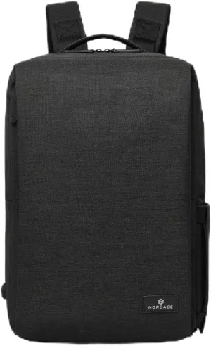 Nordace Siena Pro 15 Smart Backpack with USB Charging - 16" Laptop Backpack, 20L Daily Backpack for Travel, Everyday, or Work (All Black)