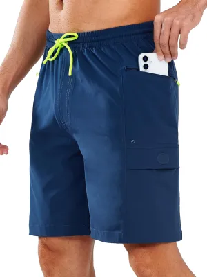 NORTHYARD Men's 9" Board Shorts with 4 Pockets Beach Shorts Swim Trunks Swimwear for Men Bathing Suit