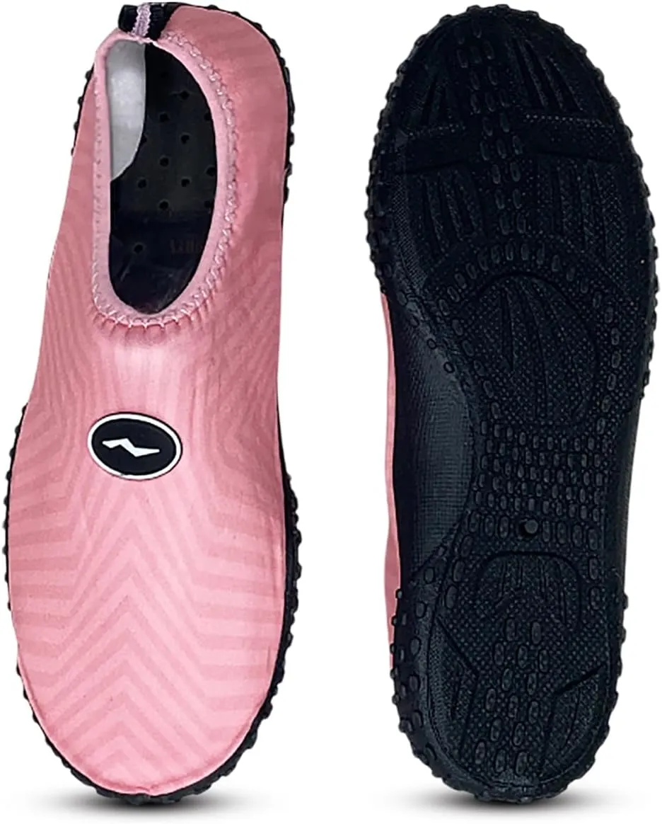 NORTY Womens Water Shoes Wave Aqua Socks - Ladies Quick Drying Waterproof Slip-Ons for Pool, Beach and Sports