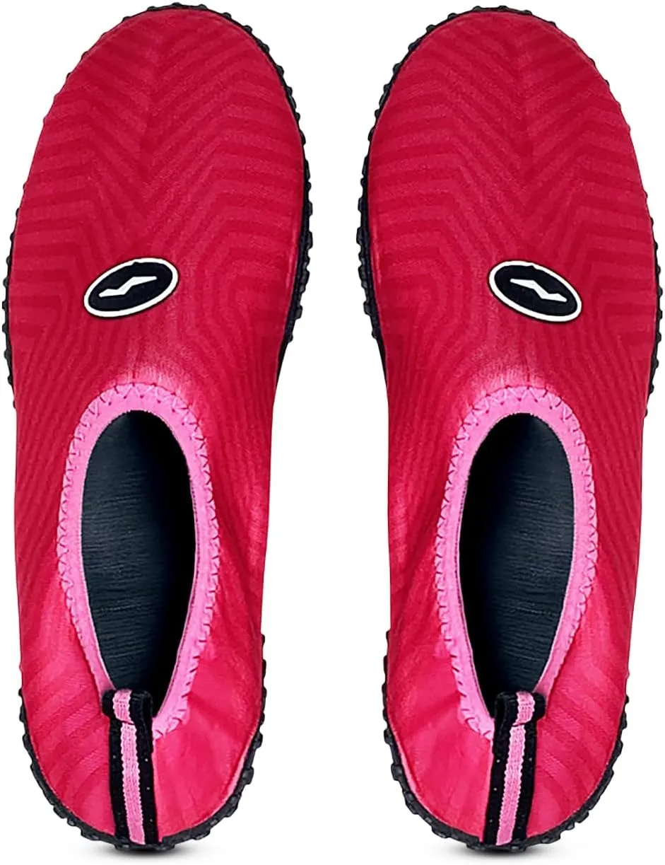 NORTY Womens Water Shoes Wave Aqua Socks - Ladies Quick Drying Waterproof Slip-Ons for Pool, Beach and Sports