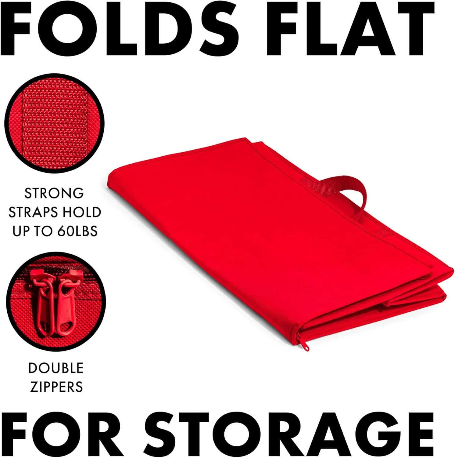 (Not Made In China) Insulated Grocery Bags w/Zippered Top, Reusable Shopping Bags, Catering and Delivery Bag For Hot and Cold Food, Collapsible Thermal Tote For Doordash and Uber Eats