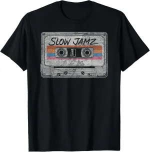 Old School Slow Jams, Jamz 80s 90s Mixtape Graphic T-Shirt