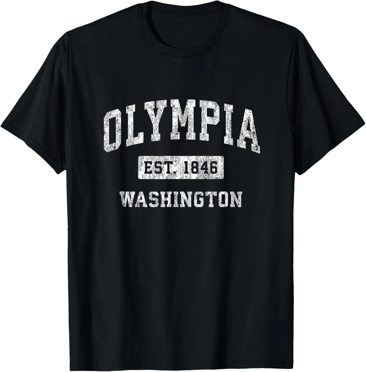 Olympia Washington WA Vintage Established Sports Design T-Shirt