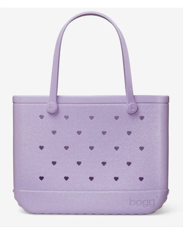 Original Bogg® Bag - Heart Shimmer LILAC