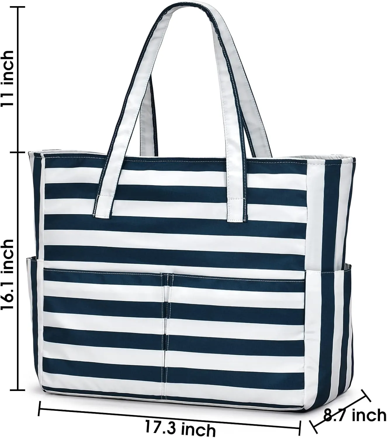 oscaurt Beach Bags for Women Large Waterproof Sandproof Beach Tote Swim Pool Bag with Zipper for Travel Vacation Essentials