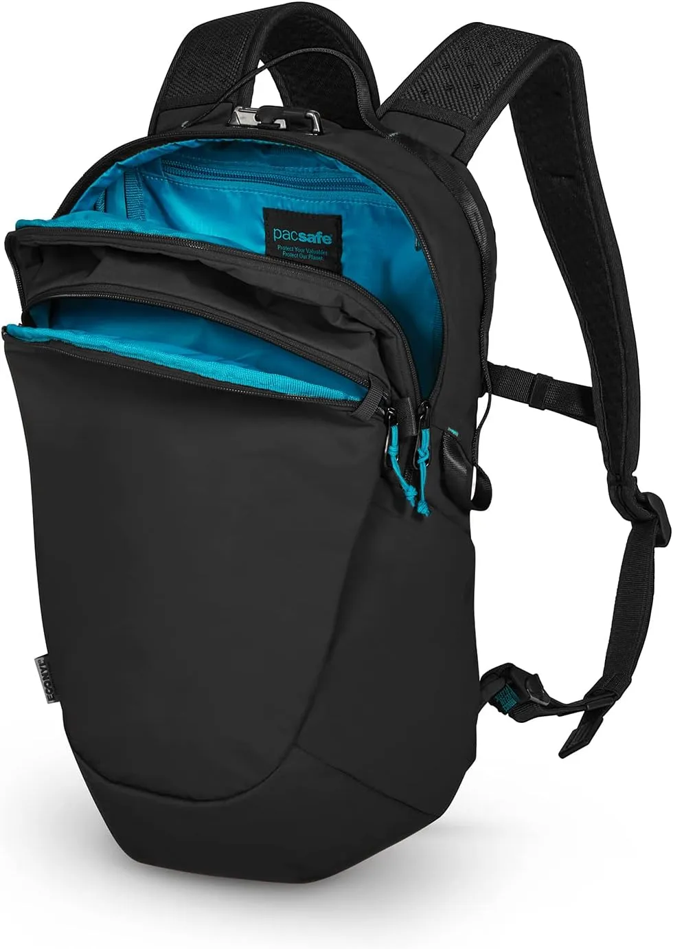 Pacsafe ECO 18L Anti Theft Backpack, ECONYL Black