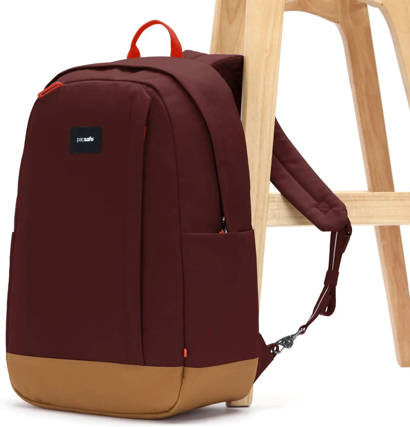Pacsafe GO 25L Anti Theft Backpack, Garnet Red