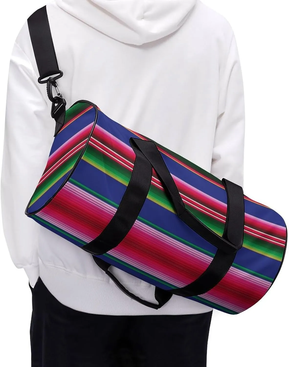 Paisley Headscarf Pattern Fitness Bag Waterproof And Stain Resistant Suitable for Unisex