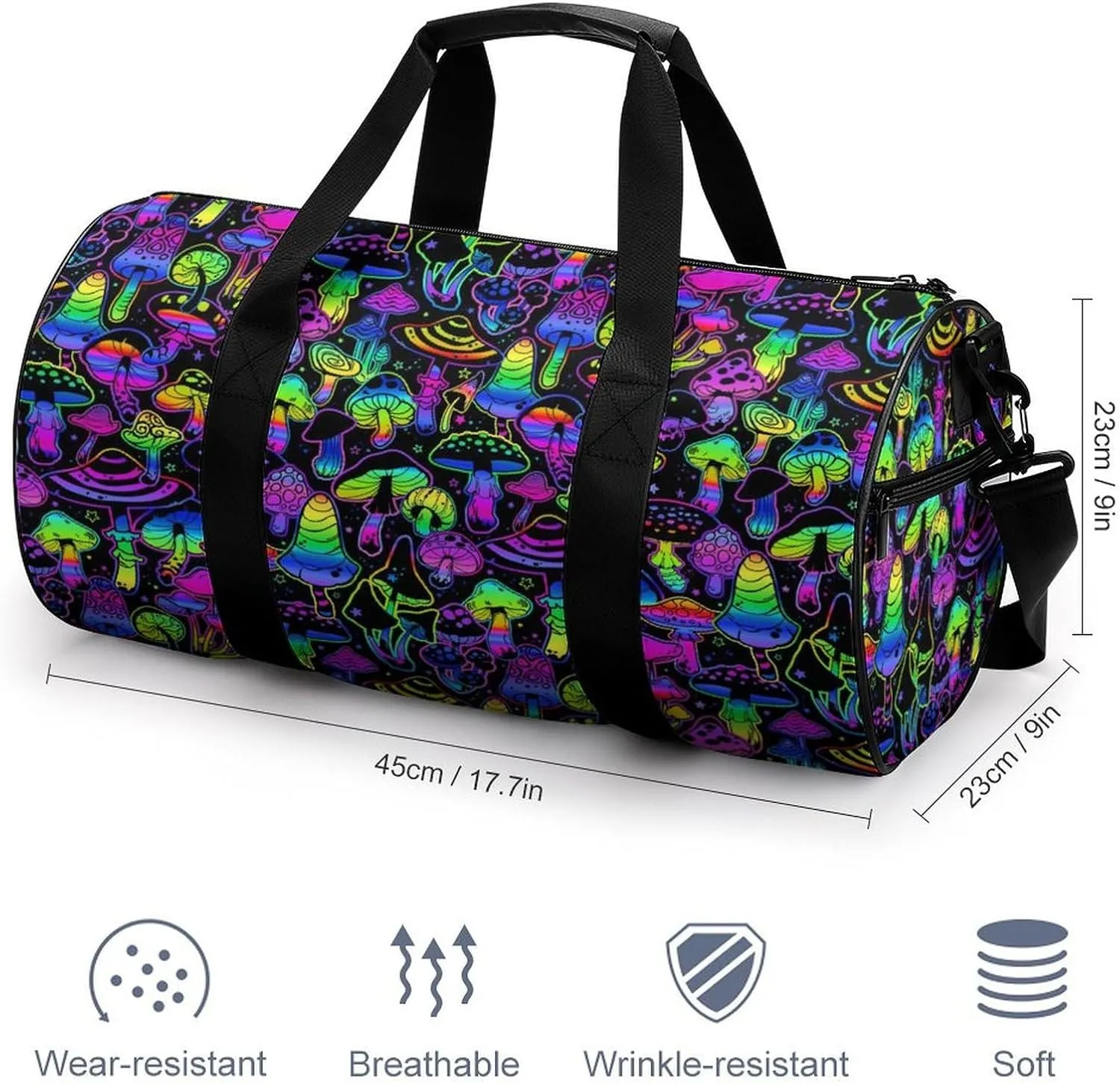 Paisley Headscarf Pattern Fitness Bag Waterproof And Stain Resistant Suitable for Unisex